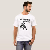 レスリング殺人ヨガおもしろい柔術プレゼント Tシャツ (正面フル)