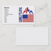 レスリング米国 名刺 (正面/裏面)