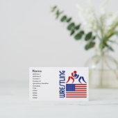 レスリング米国 名刺 (スタンド正面)