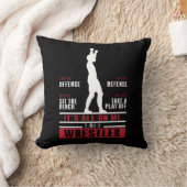 レスリング選手のためのかわいいギフトを苦闘しているレスリング選手 クッション (ブランケット)