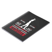 レスリング選手のためのかわいいギフトを苦闘しているレスリング選手 ノートブック (左側)