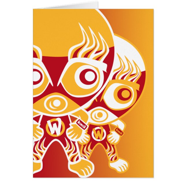 レスリング選手のマスコット (正面)