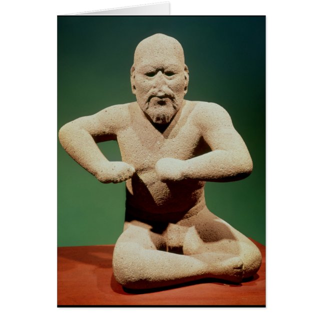 レスリング選手の置物 (正面)