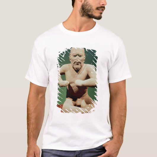 レスリング選手の置物 Tシャツ (正面)