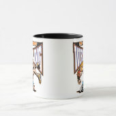 レスリング選手を叩いて下さい マグカップ (中央)