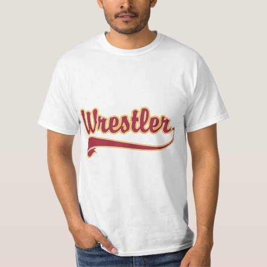 レスリング選手 Tシャツ (正面)
