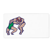 レスリング5 ラベル (正面)