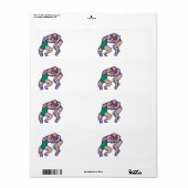 レスリング5 ラベル (フルシート)