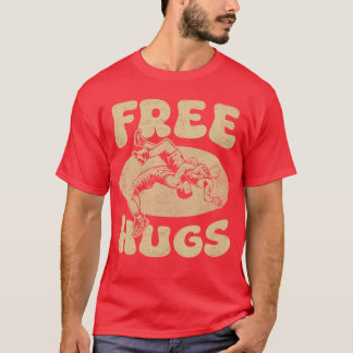 レスリング おもしろ フリーハグ レスリング レスラー Tシャツ