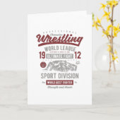 レスリング カード (黄色い花)