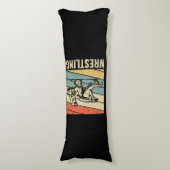 レスリング·スポーツ·レスラー愛おもしろい好者の贈り物 ボディピロー (正面縦)