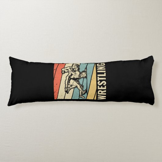レスリング·スポーツ·レスラー愛おもしろい好者の贈り物 ボディピロー (正面)