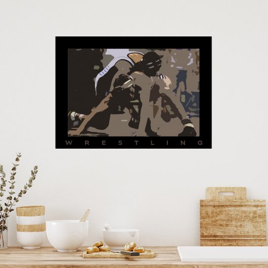 レスリング ポスター (キッチン)