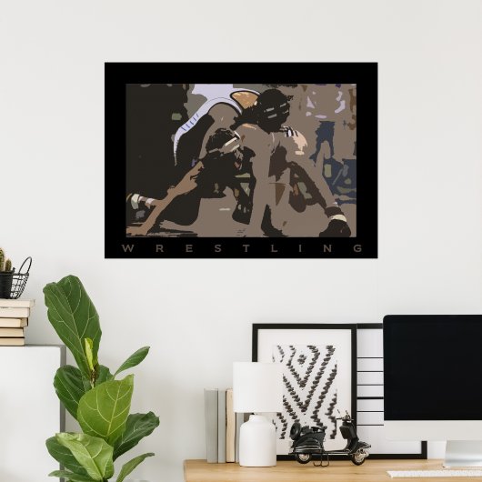 レスリング ポスター (ホームオフィス)