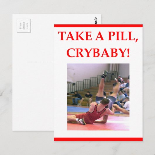 レスリング ポストカード (正面/裏面)