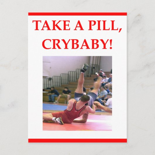 レスリング ポストカード (正面)