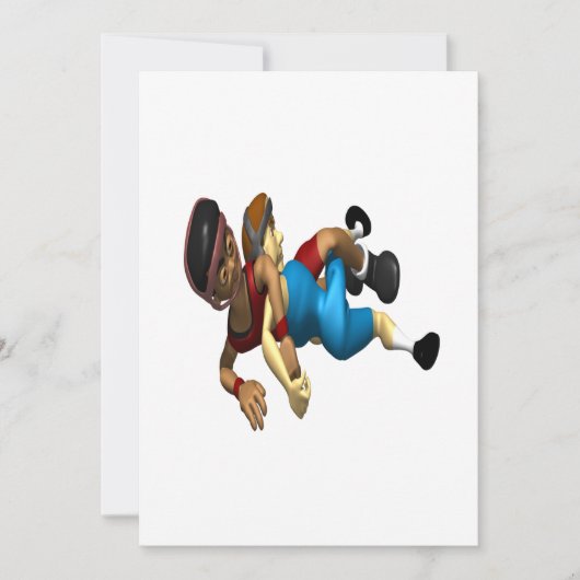 レスリング 招待状 (正面)