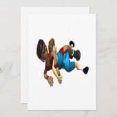 レスリング 招待状 (正面/裏面)