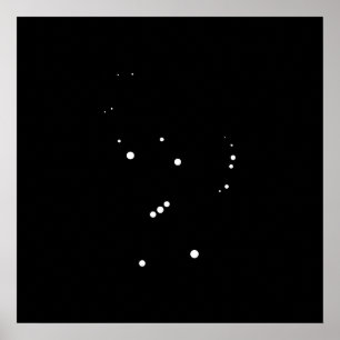 レスリーのコショウによる星座オリオン ポスター