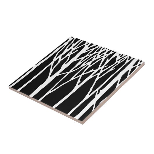 レスリーのコショウによる樺の木の森林 タイル (側面)