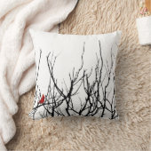 レスリーのコショウによる赤い鳥 クッション (ブランケット)