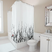 レスリーのコショウによる赤い鳥 シャワーカーテン (インサイチュ)