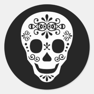 レスリーのコショウによるSugar Skull女性 ラウンドシール