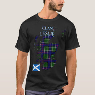 レスリースコティッシュクランタータンチェックスコットランド Tシャツ