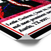 レスリー・コクラン、ホームレス、クロスドレッシング、活動家 ポスター (角)