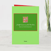 レスリーClair Bures著喜びのクリスマスカード シーズンカード (裏面)