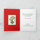 レスリーClair Bures著喜びのクリスマスカード シーズンカード (内部)