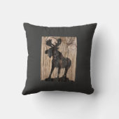 レスリーHarlow著アメリカヘラジカの枕 クッション (裏面)