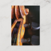 レスリーHarlow著バイオリンスクロールプロフィールカード 名刺 (裏面)