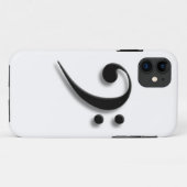 レスリーHarlow著ヘ音記号の電話箱のデザイン Case-Mate iPhoneケース (裏面(横))