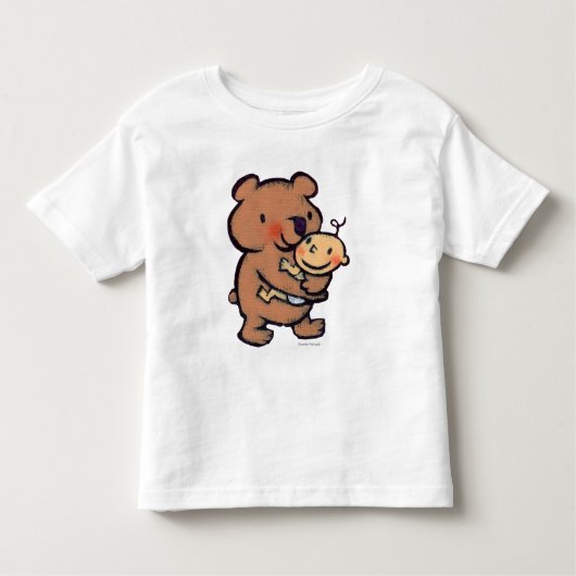 レスリーPatricelli大きいヒグマの抱擁 トドラーTシャツ (正面)
