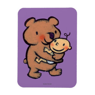 レスリーPatricelli大きいヒグマの抱擁 マグネット