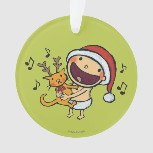 レスリーPatricelli FaのLaのLaのベビー オーナメント (正面)