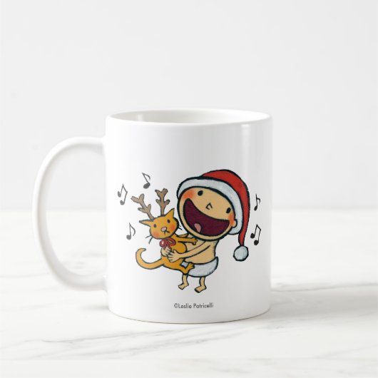 レスリーPatricelli FaのLaのLaのベビー コーヒーマグカップ (左)
