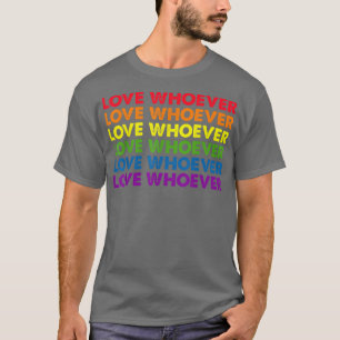 レズおもしろいビアンゲイプライド月着の誰でも愛 Tシャツ
