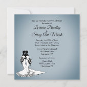 レズエレガントビアン結婚式招待状 招待状 (正面)