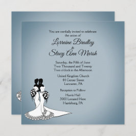 レズエレガントビアン結婚式招待状 招待状