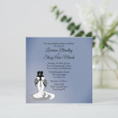 レズエレガントビアン結婚式招待状 招待状 (スタンド正面)