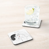 レズエレガントビア連パーソナライズされた携 コースター (右側)