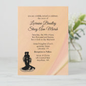 レズエレガントビ結婚アンズピーチ招待状 招待状 (スタンド正面)