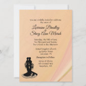 レズエレガントビ結婚アンズピーチ招待状 招待状 (正面)