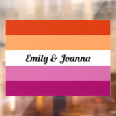 レズカスタムビアンフラグプライド月ウィンドウロック ウィンドウサイン (シート2)