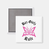 レズガールルルブラックピンク マグネット (正面/裏面)