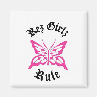 レズガールルルブラックピンク マグネット