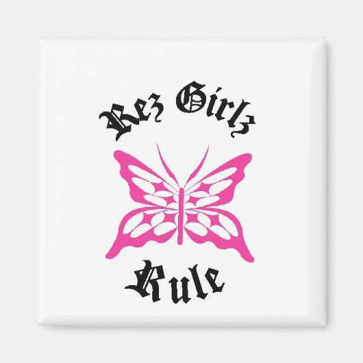 レズガールルルブラックピンク マグネット (正面)