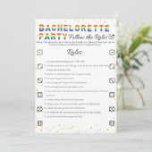 レズバチェロレッテゲ後を追ーム、ルール 招待状 (スタンド正面)